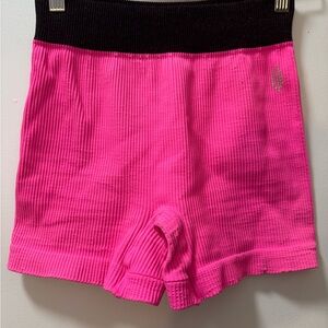 FP Movement by Free People Pink and Black Athletic Shorts